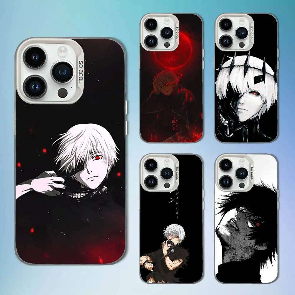 

Hot K-Kaneki M-Manga Anime Phone Case For iPhone 16,15,14,13,12,11,Mini,XS,Pro,SE,MAX White Matte Shockproof Cover