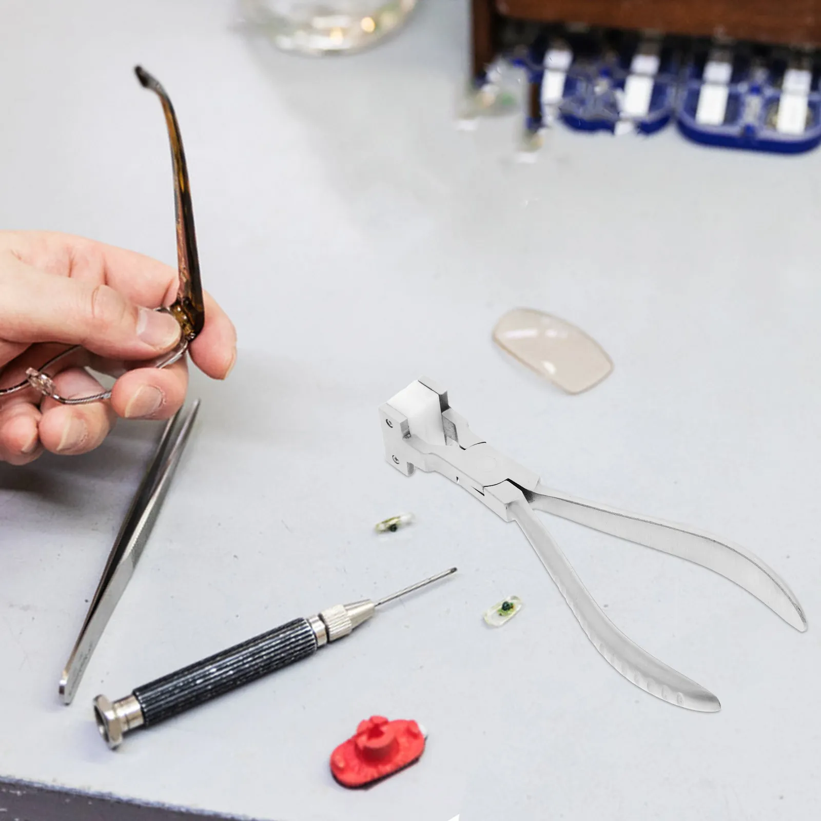 Glass Eyeglasses Frame Pliers Stainless Steel Eyeglasses Tool For Glass Repair Professional Optical Bending Fixing