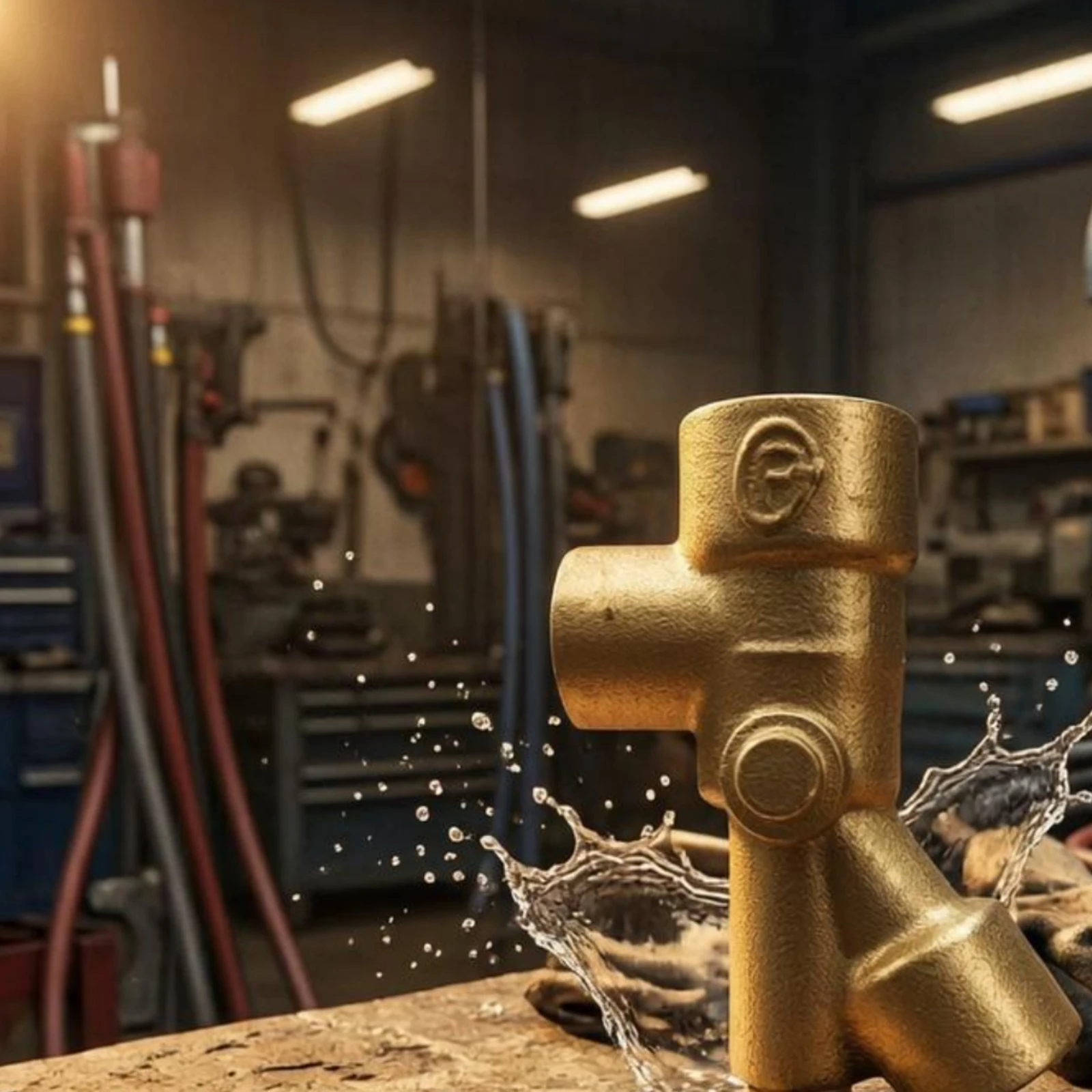 

Water Valve Valve Core High-Pressure 3-Way Valve Valve Core Hardware Part Threaded Textured Finish