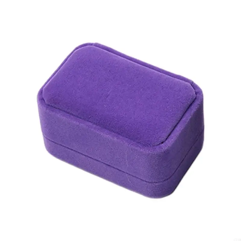 Square Jewelry A Pair Rings Earring Display for Case Box Storage Organize