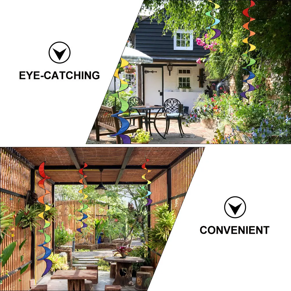 

2Pcs Garden Rotating Spiral Decor Windmill for Yard Patio Outdoor Decoration Wind Spinners for Yard and Garden