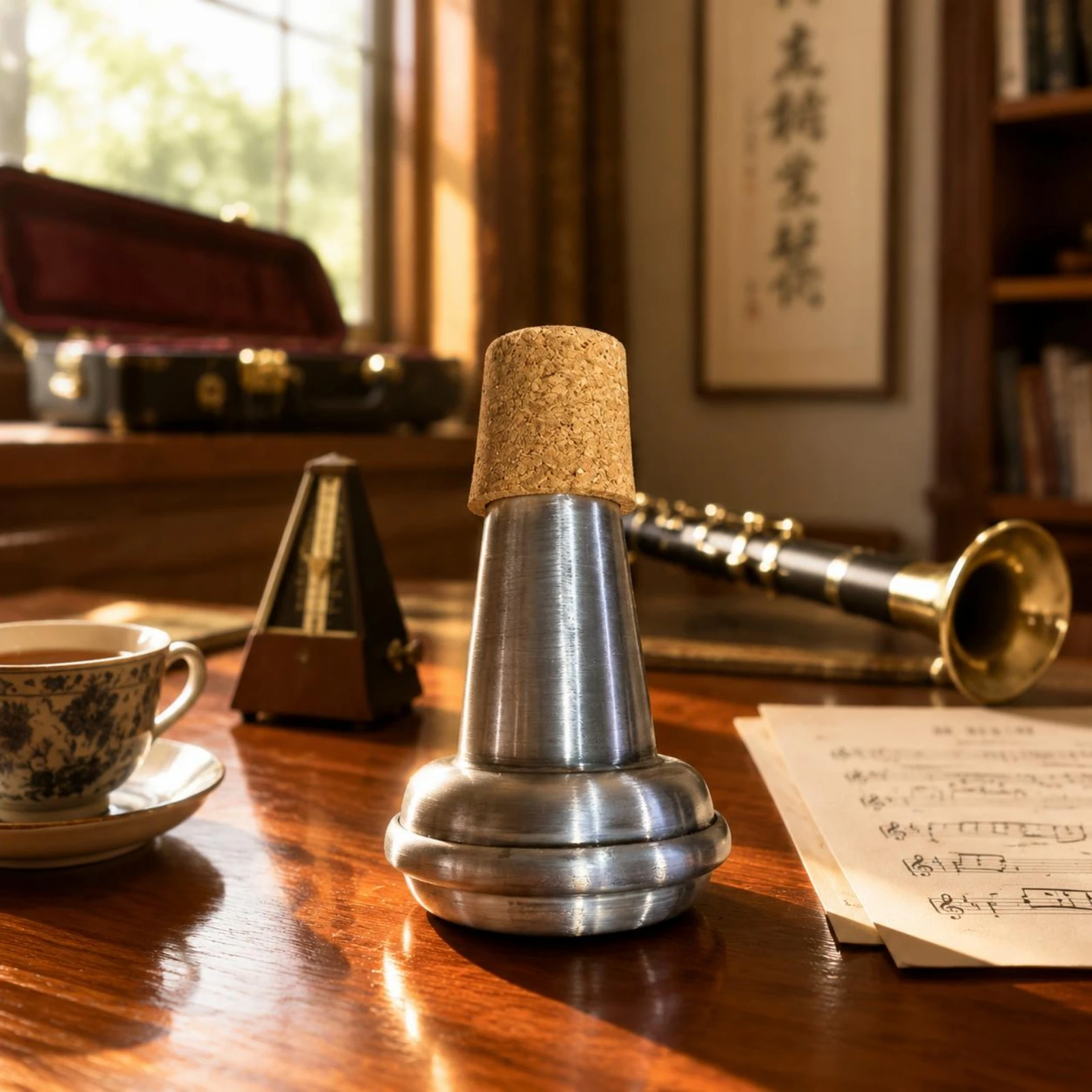 Cork-Topped Suona Mute Rounded Base Metal Suona Mute