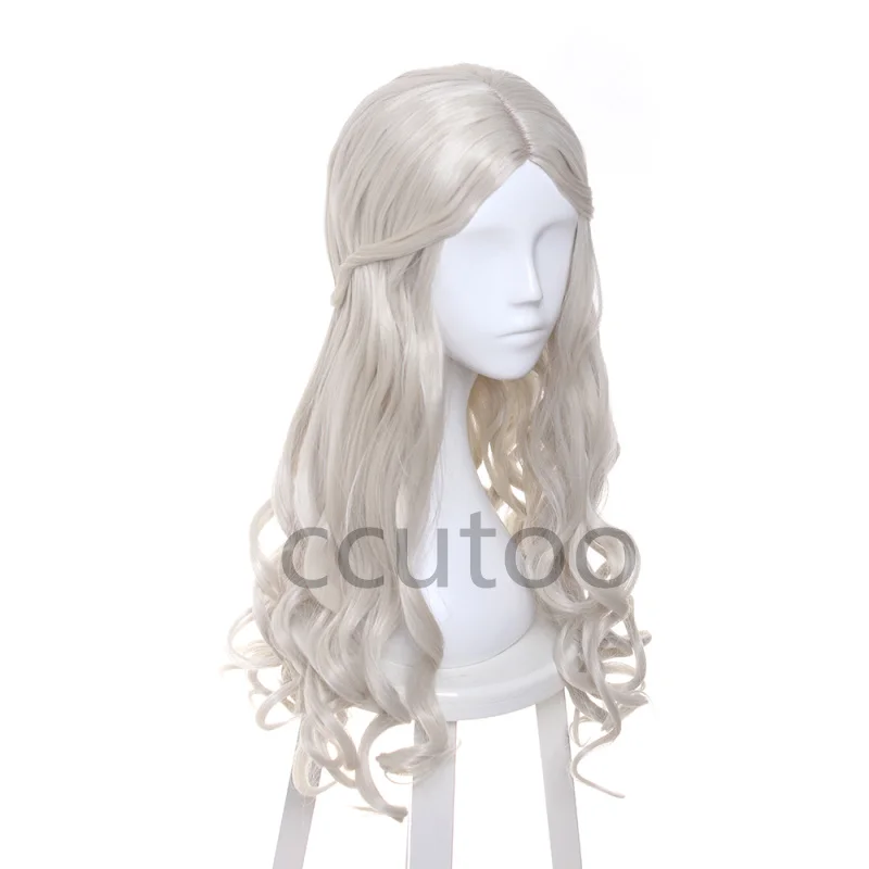 

The White Queen Wigs Blonde Long Wavy Synthetic Wig Halloween Costume Wig Styled Women's Wigs