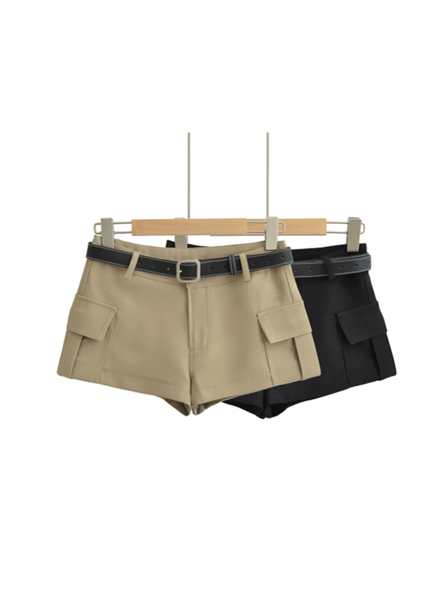 กางเกงขายาวทรงตรงสไตล์สตรีท แต่งเข็มขัดเอวต่ำ ดีไซน์เซ็กซี่ทันสมัยสำหรับสาวๆ  งานปักละเอียด  คอลเลคชั่นใหม่สำหรับฤดูร้อน