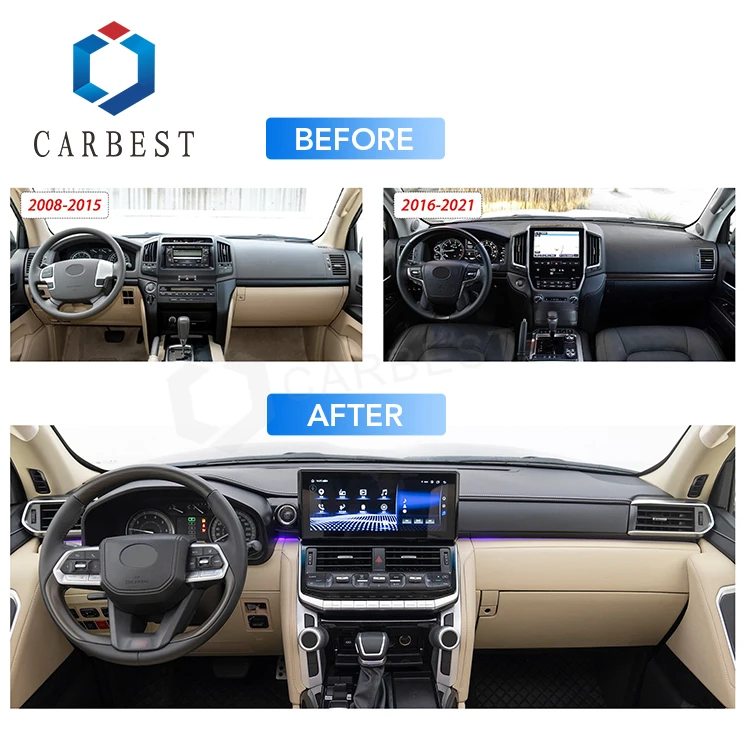 Hot Selling Interior Kit Factory Design for LC200 08-16 Upgrade to LC300 2022 1:1 TYPE