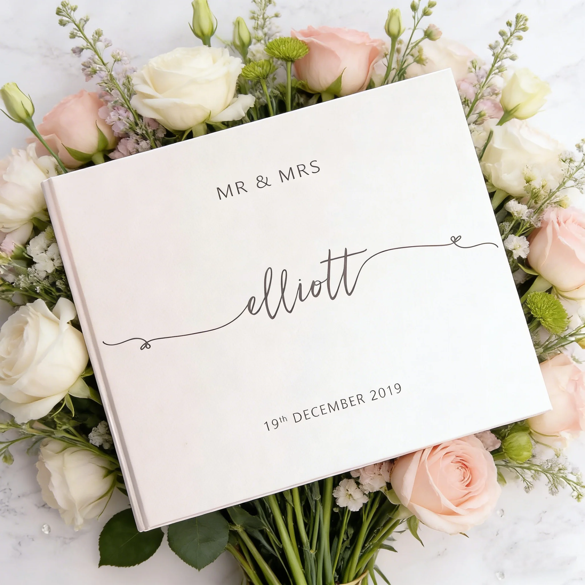 elegant-modern-text-personalised-wedding-guest-book-100-writing-sides-13-colours-beautiful-wedding-memory-keepsake