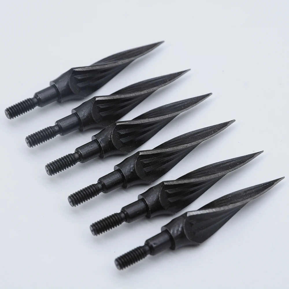 High Carbon Steel Arrow Heads for Archery Hunting Fishing Compound Bow Crossbows, Recoil Arrowheads, 150 Grain, 6 Pcs, 12Pcs