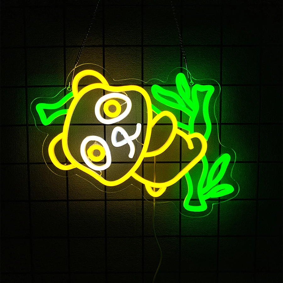 Letrero de neón LED de animación, decoración de luz de pared con icono de  dibujos animados,, image size:900x900