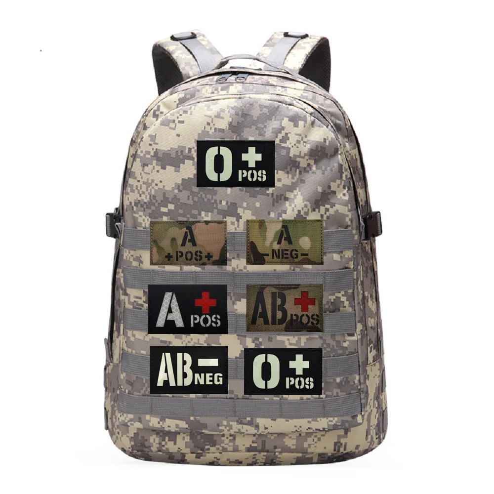 Laser Cut IR Dark Night Glow Patch A-NEG Outdoor Bag Accessories CP Camo IR Reflective B-NEG Backpack Patches for Clothing