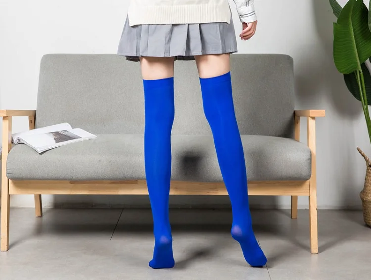 Frauen Über Knie Socken Oberschenkel Hohe Socke Mädchen Schwarz Weiß Knie Halbe Strümpfe Frauen Rosa Lange Socken CTW063 – Detail 2