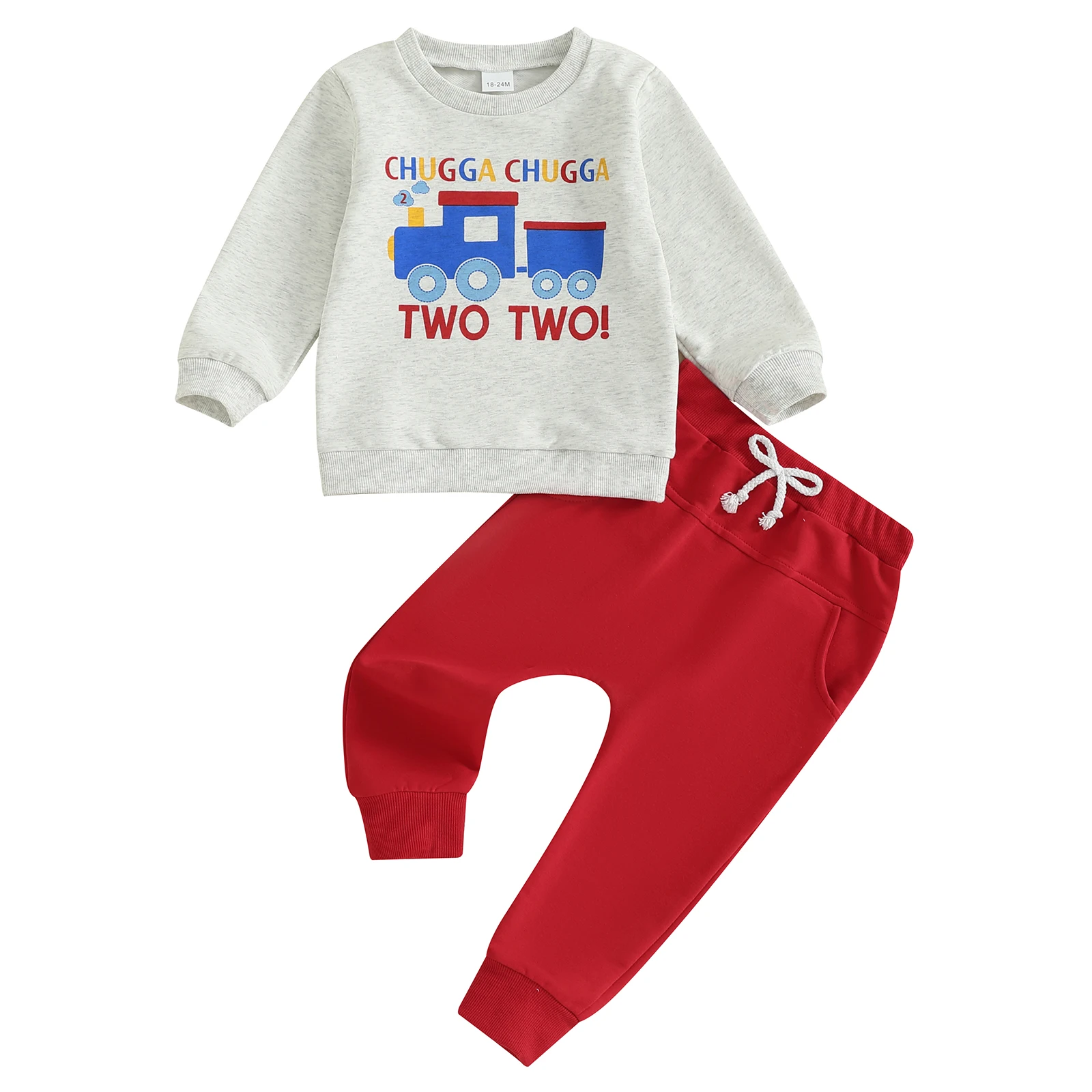 

Toddler Baby Boys Clothing Set Fashionable Long Sleeve Letters Printed Pullover with Solid Color Pants 2 Pcs Fall Outfits