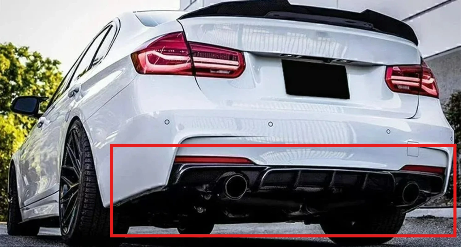 

Street-Ready FORBMW 3 Series F30 F35 2013-2018 MP Style Real Carbon Fiber Rear Bumper Diffuser