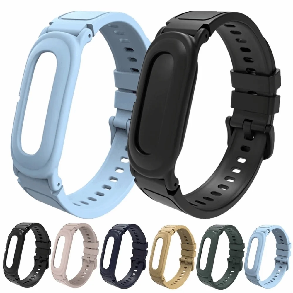 Replacement Silicone Watch Strap Adjustable Breathable Wristband Integrated Bracelet Loop for Google Fitbit Air