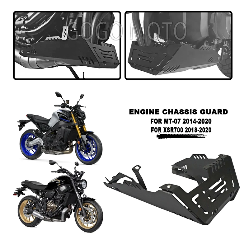 

Аксессуары для YAMAHA MT07 MT 07 FZ07 FZ-07 2014-2022 XSR700 XSR 700, защитная пластина двигателя, защитная крышка шасси