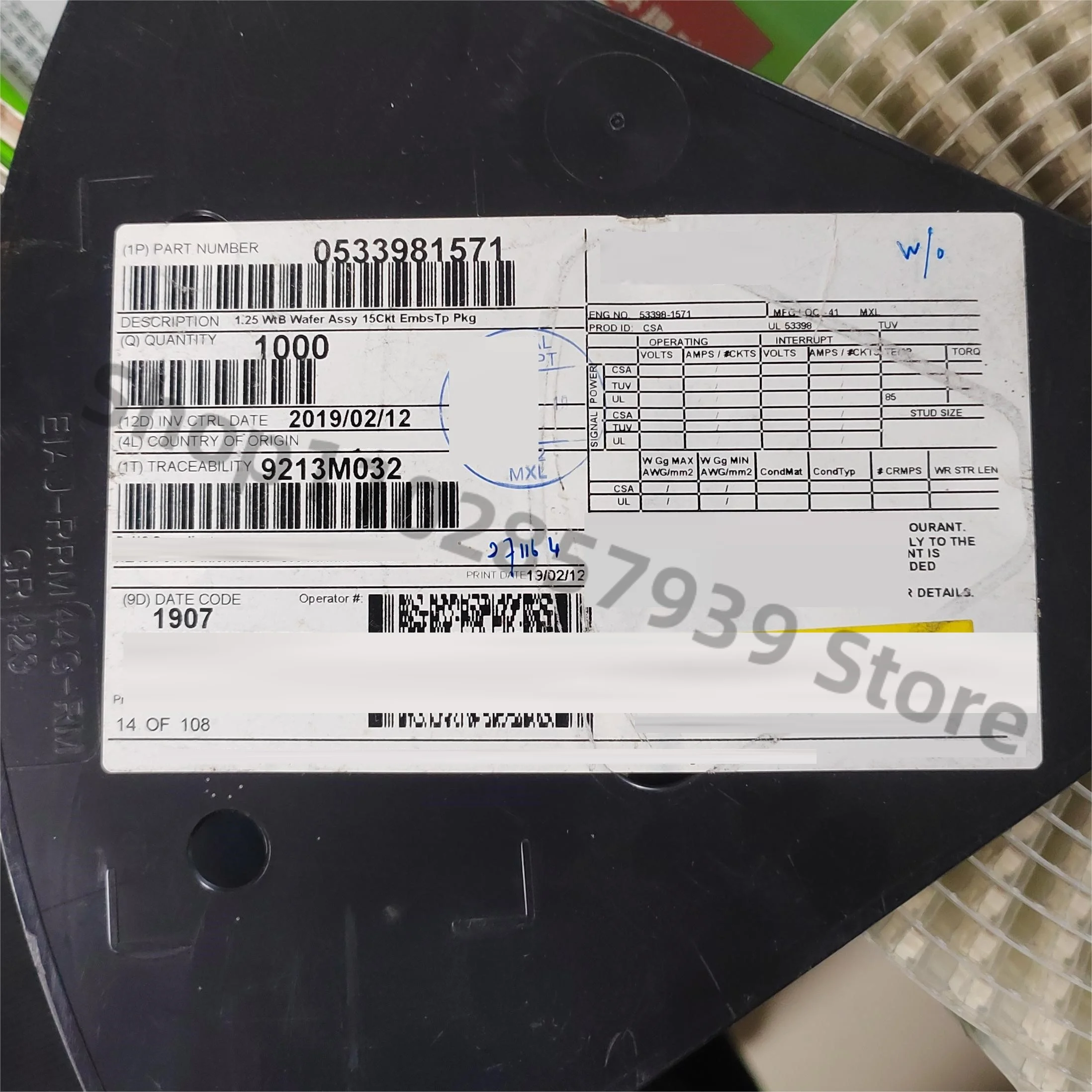 

0533981571 533981571 SMD игольчатый держатель провод-плата, оригинал, бесплатная доставка 10 шт./лот