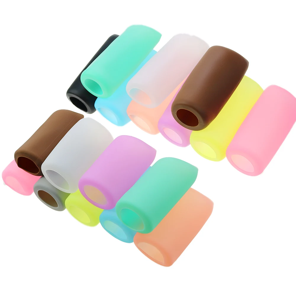 1Pc Silicone Protective Cup Cover Straight Cylinder Thermos Non Slip Glass Water Baby Bottle Anti Scalding And Heat Insulation