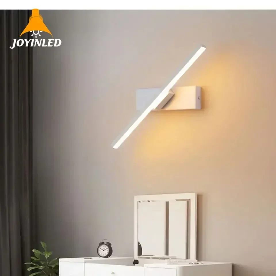 

Nordic Bedroom Bedside Wall Lamp Modern Minimalist LED Wall Lamp Creative Staircase Lamp Living Room Rotating Room Decor Lights