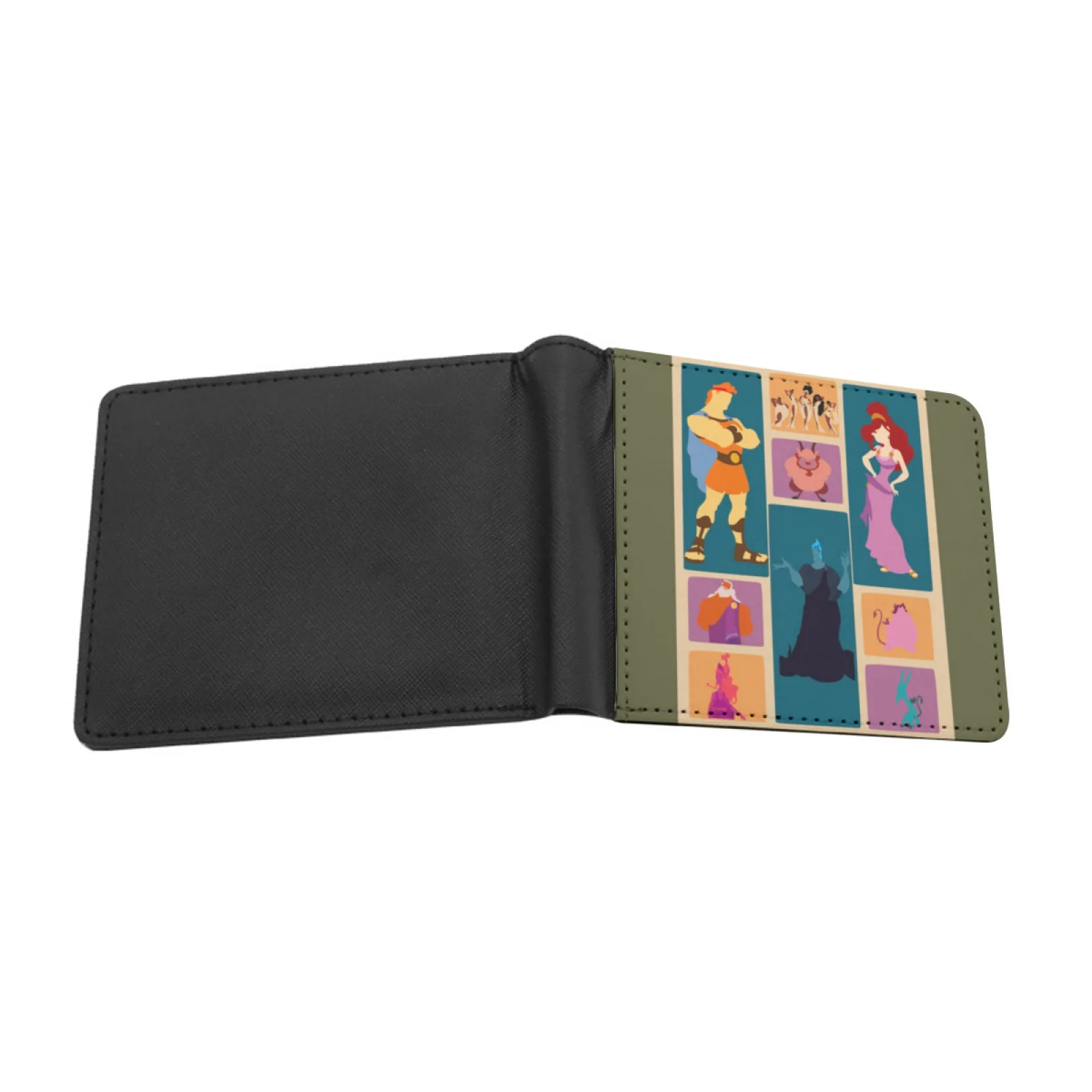 Hercules Inspired Minimalist Design Short Men's Wallets Credit Card Holder Retro Wallet Male Pu Leather Wallet Hercules