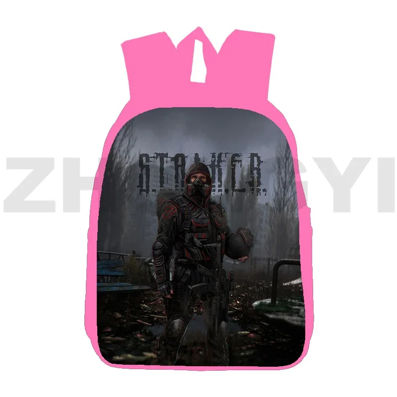 Hot 3D Print Stalker 2 Shadow School Backpack 12/16 Inch S.T.A.L.K.E.R. 2 Heart of Game Bags for Women Primary Anime Bookbag