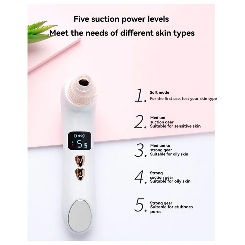 

Оптимальное визуальное средство для удаления черных точек, машина для глубокой очистки лица, средство для удаления черных точек и прыщей, электрическая присоска для лица с подогревом