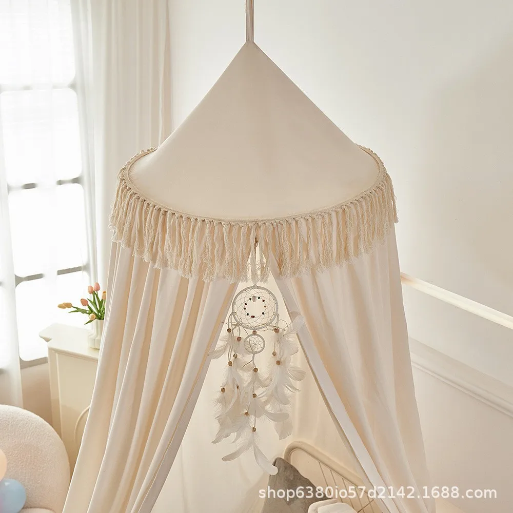 Retro Hanging Spike Mantle Ceiling Household Bed Curtain Bedroom Blackout Mosquito Net Bed Circumference Curtain Mosquito Proof