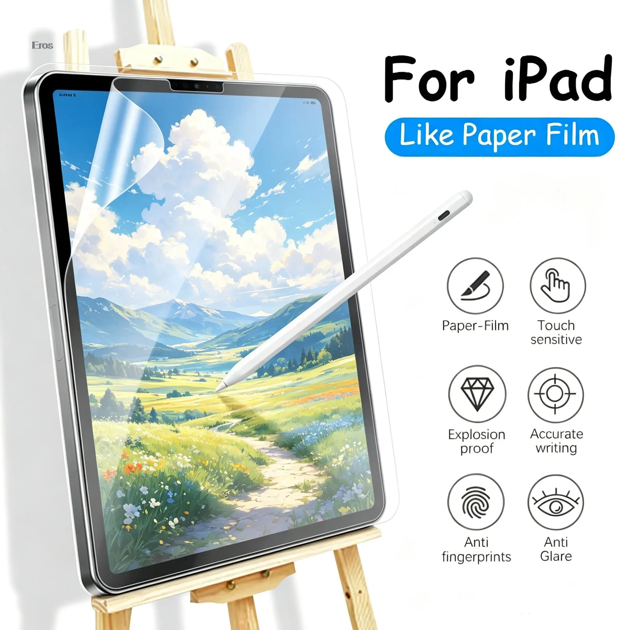 1PCS No Slip Writing Paper Feel Screen Guard For iPad Pro 11 13 M4 M5 iPad 12.9 2015-2022 Air 11 13inch Drawing Tablet Accessory
