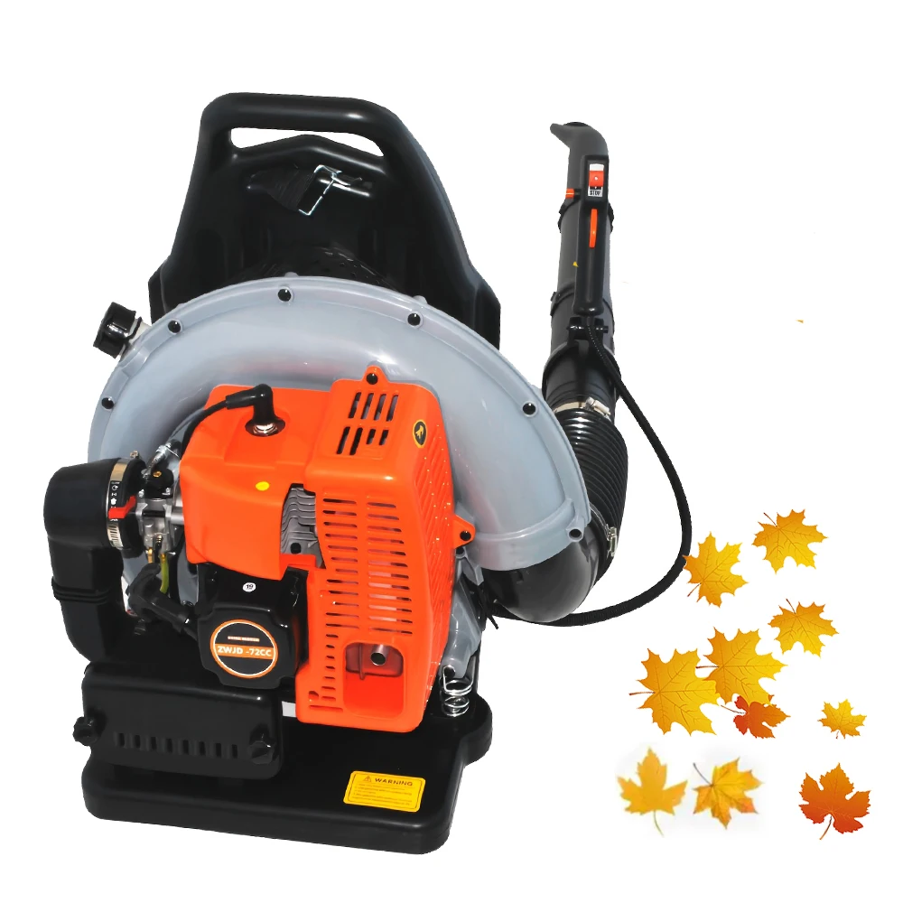 72CC Gas Backpack Leaf Blower 2-Stroke High Power with Adjustable Harness Lightweight Design for Yard Lawn Garden Debris Snow Cleanup