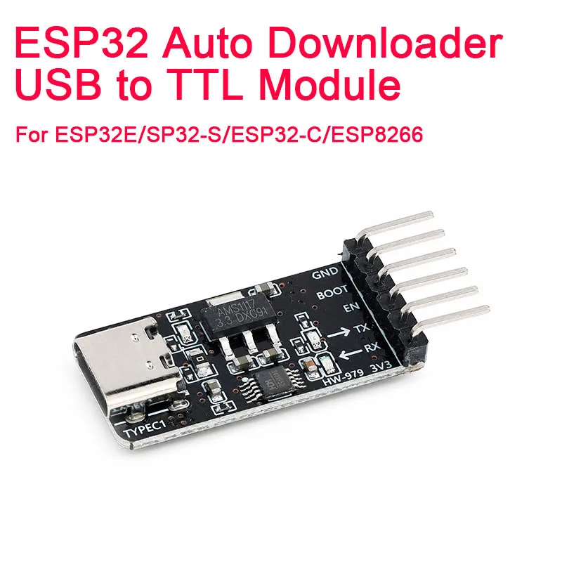 ESP32 Automatic Downloader, ESP8266 Programmer, USB to Serial Converter Burner Module, USB to TTL Module