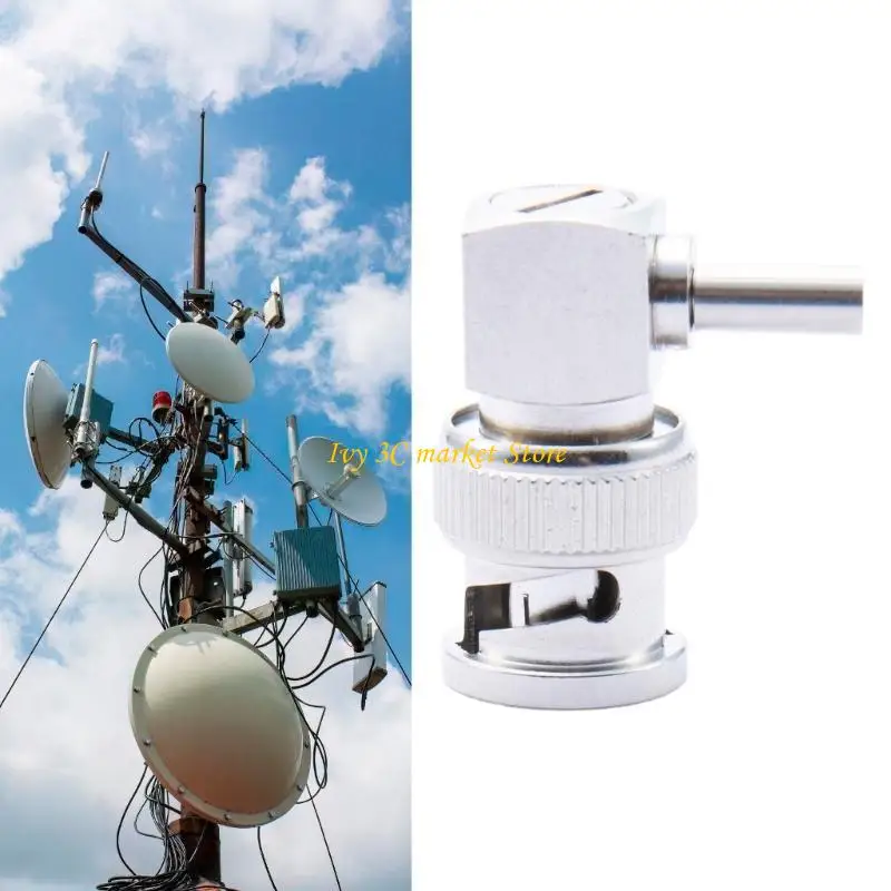 D7YC Copper BNC-JW1.5 Male Female Adapter Connectors Male to Female Converter for RG58 Coax Cable Adapter Efficient