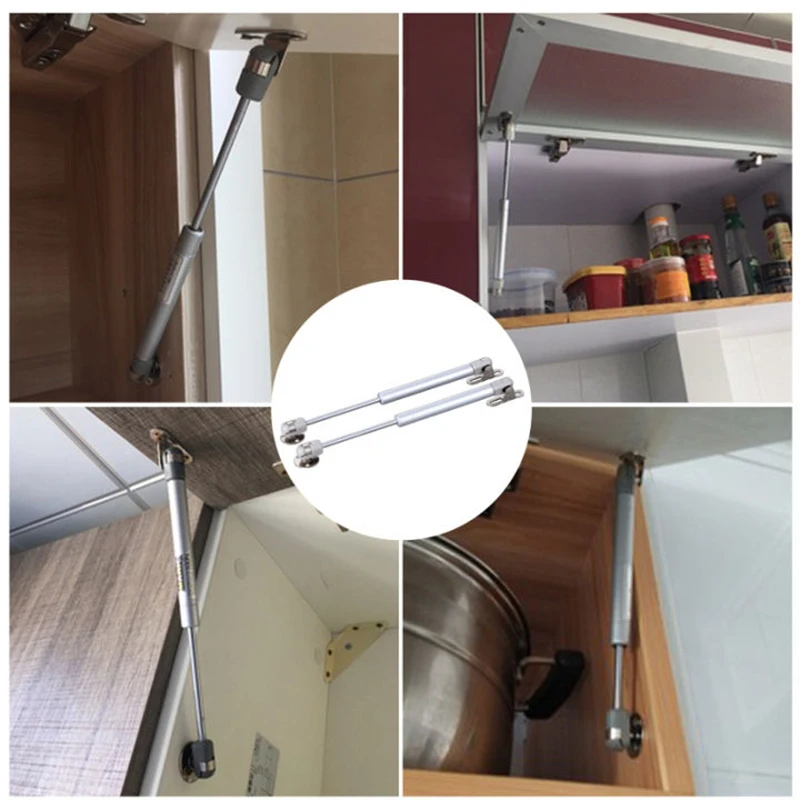 100N/80N Force Door Lift Support Cabinet Tatami Hinges Furniture Kitchen Cupboard Gas Spring Door Lid Soft Open/Close