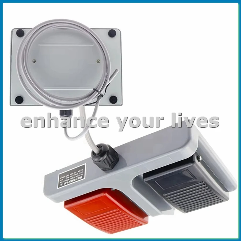 

Модернизированный ножной переключатель MDFS-67, двойной ножной переключатель, с проводом переменного тока 10 А/220 В, самовозвращающийся ковка и текстиль B-A79U