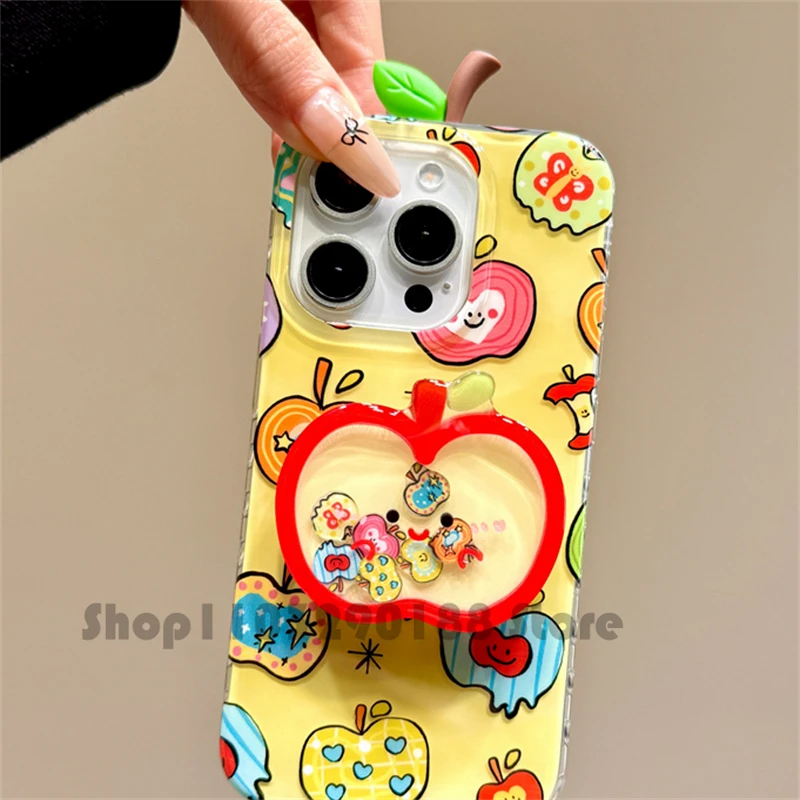 الكورية لطيف الكرتون الرمال المتحركة أبل قوس قبضة الهاتف Tok Griptok حامل الدائري آيفون 17 16 حامل حامل دعم فتاة هدية