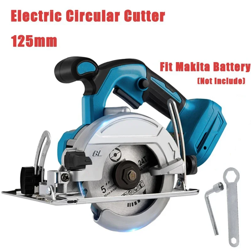 

5 Inch 125MM Brushless Electric Circular Saws Adjustment for Woodworking Electric Cutting Tool For Makita 18V Battery