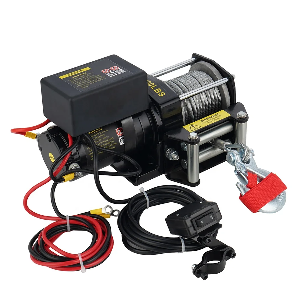 자동차용 무선 리모컨이 있는 소형 전기 윈치 (3000lbs 용량)