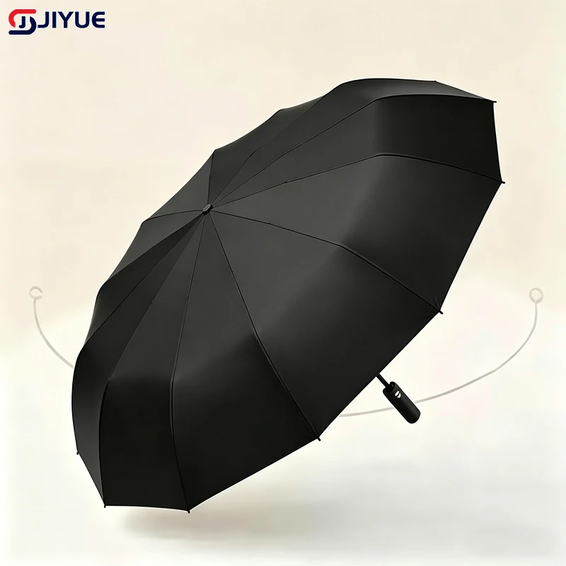 

Large 12 Bone Solid Color Automatic Umbrella Light Collapsible Large Format Outdoor Sunshade UV Protection Automatic Umbrella