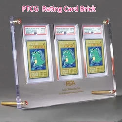 PTCG Pokemon Yu Gi Oh Anime Character Rating Card Brick Sports Trading Card Transparent Thickened Acrylic Display Stand No Card