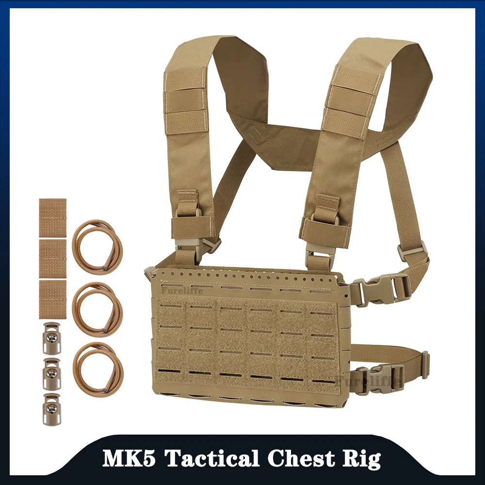 

H seat belts split-type MOLLE Chest rig micro fight chassis placard hook loop airsoft magazine pouch tactical plate carrier vest