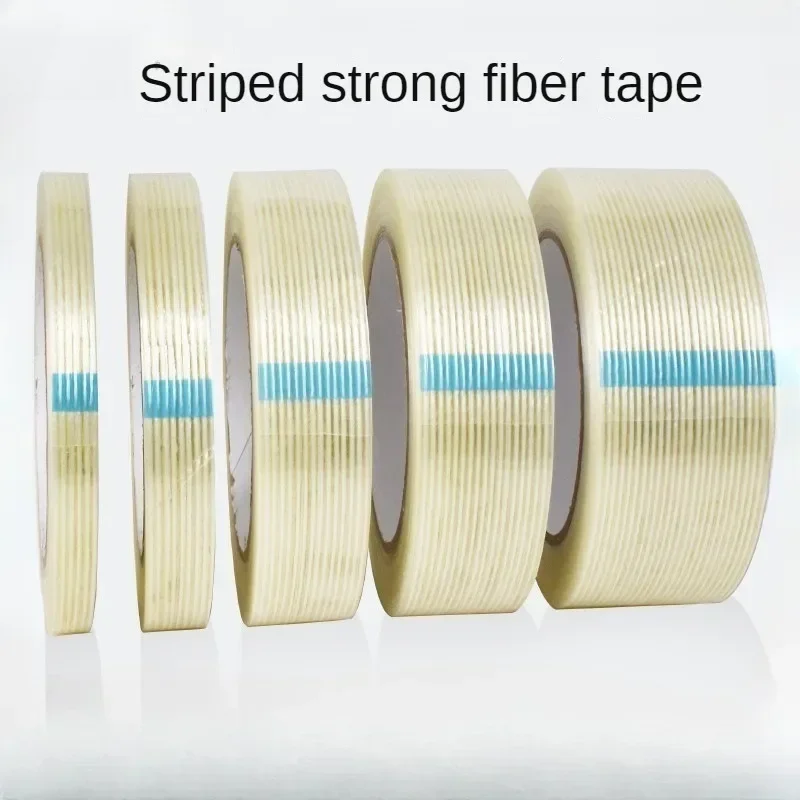 Transparent Fiber Tape Stripe Single-sided Substrate High Viscosity Tensile Fixed Glass Fiber Tape