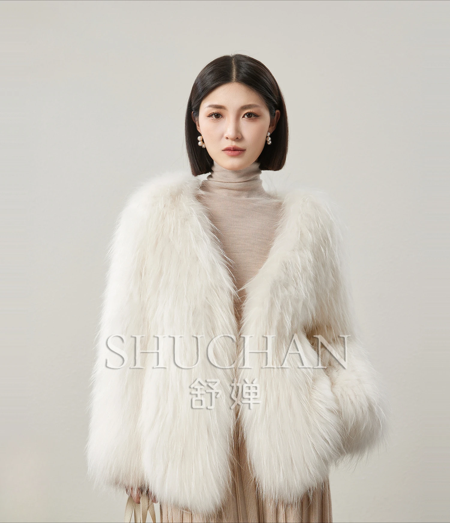 Luxury Soft Raccoon Fur Jacket Women 2024 Winter Casacos Femininos Inverno Winter Coat  Abrigos Mujer Invierno