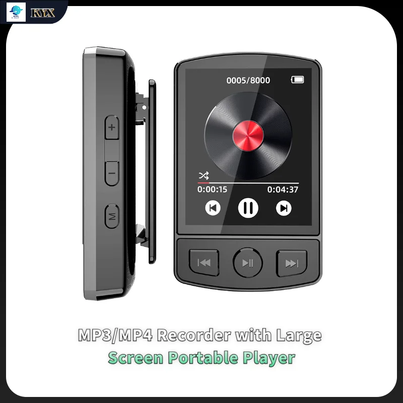 

Portable MP3/MP4 Player Sports Clip Supports Bluetooth FM radio voice recording speaker e-book reading