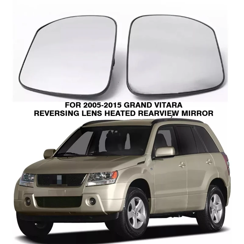 

Heated Rearview Mirror Glass with Backing Plate for Suzuki Grand Vitara 2005-2015 Left Right Side 84740-78K30-000 Auto Parts
