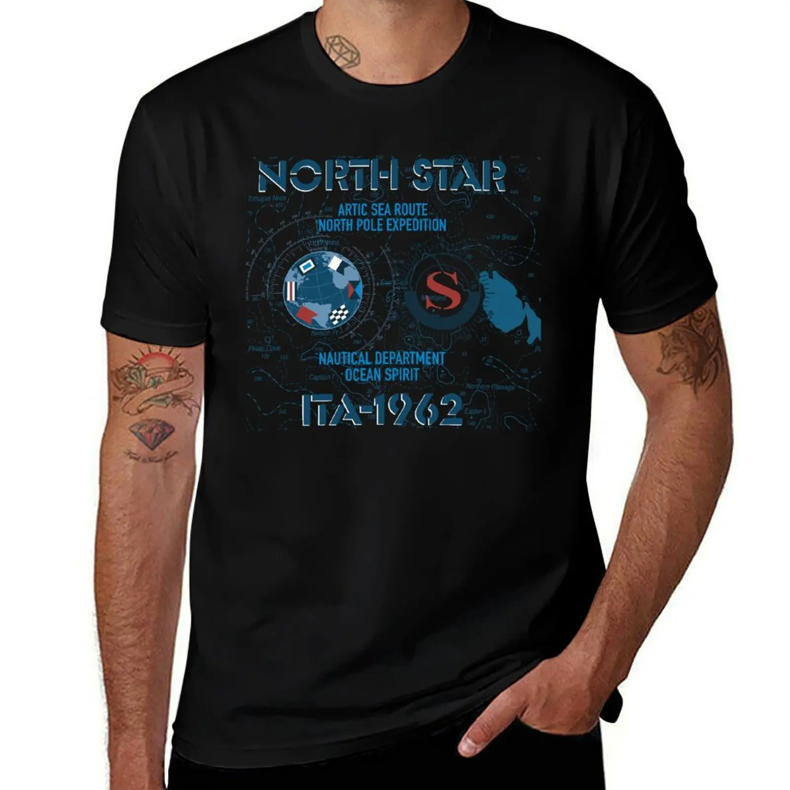 

North Star Nautical Expedition – Arctic Sea Route 1962 T-Shirt sweat vintage t shirts shirts graphic tees T-shirt men