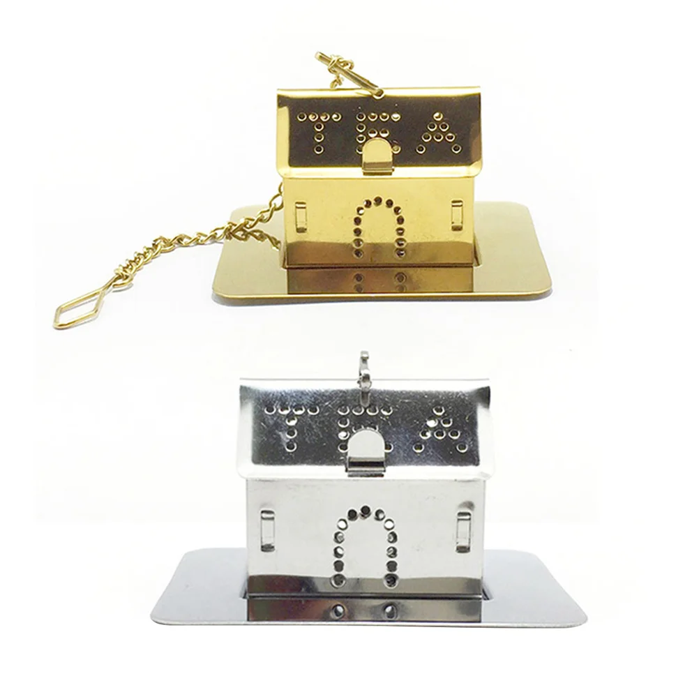 

2Pcs Creative House Shaped Tea Strainer Stainless Steel Fine Mesh Filter for Loose Leaf Tea Silver Gold