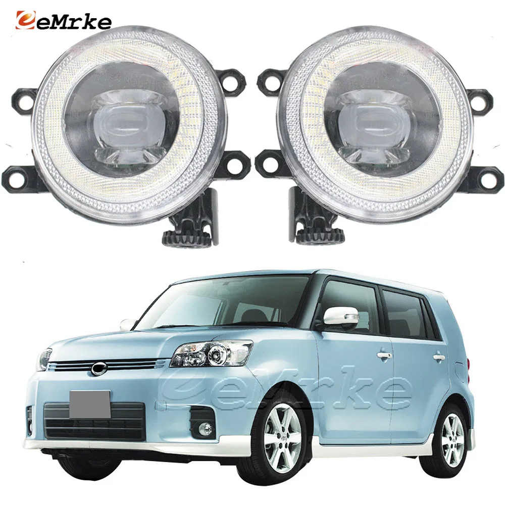 2-Pcs Led Car PTF Fog Lights Assembly for Toyota Corolla Rumion E150N 10.2007 2008 2009 Angel Eye DRL Daytime Running Lamp