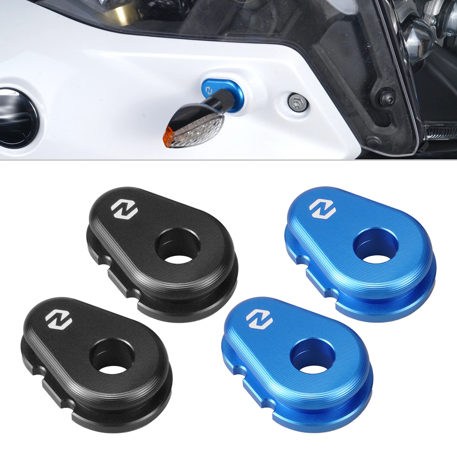 

For 2022-2024 Tenere 700 WR Motorcycle Turn Signals Light Spacers Adapter for Yamaha Tenere 700/Rally Edition 2019-2024
