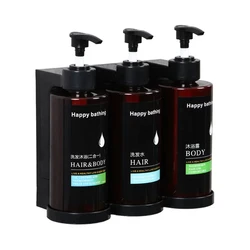 Hotel Shampoo and Shower Gel Separate Bottles Wall Mounted No Punching Hand Sanitizer Boxes Wall Mounted Manual Soap Dispensers