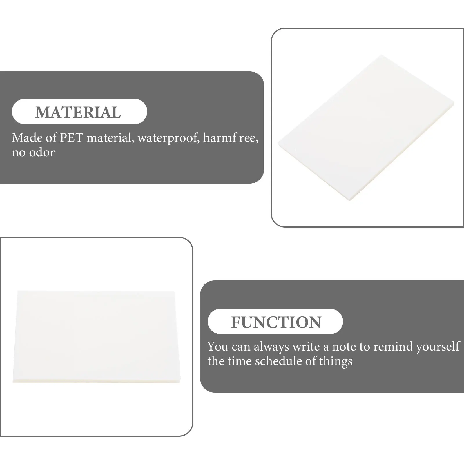 10Pcs Clear Memo Note Pads Transparent Sticky Message Reminders for Daily Planning Scheduling Study Organization Portable Design