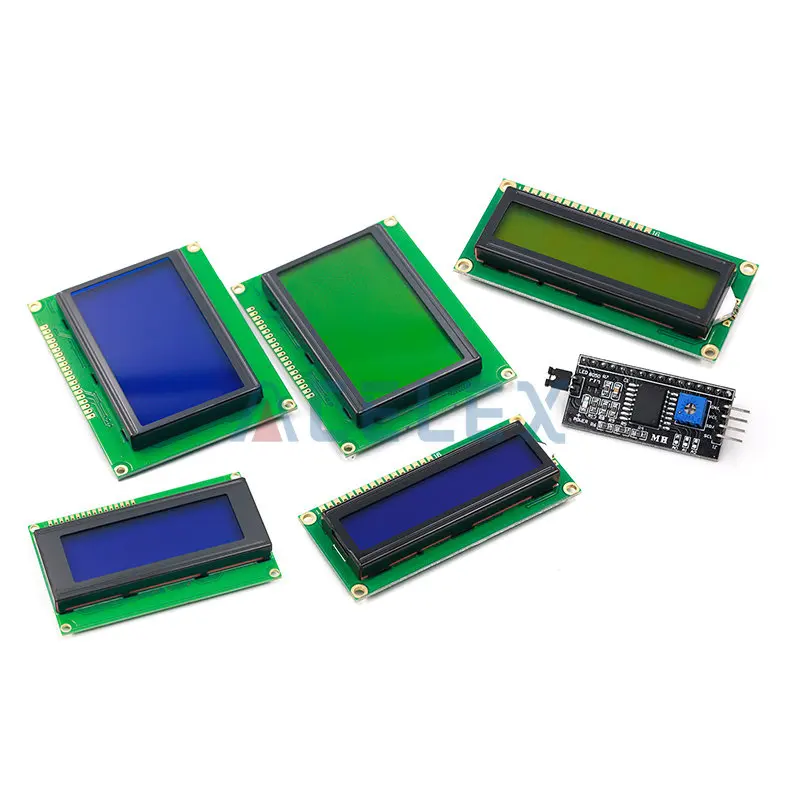 1 Stuks Lcd Module Blauw Groen Scherm Iic/I2c 1602 Voor Arduino 1602 Lcd Uno R3 Mega2560 Lcd1602