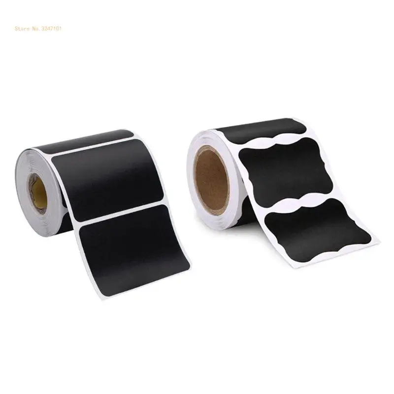 150pcs/roll Blank Chalkboard Labels Removable Sticker for Kitchen Canning Dropship