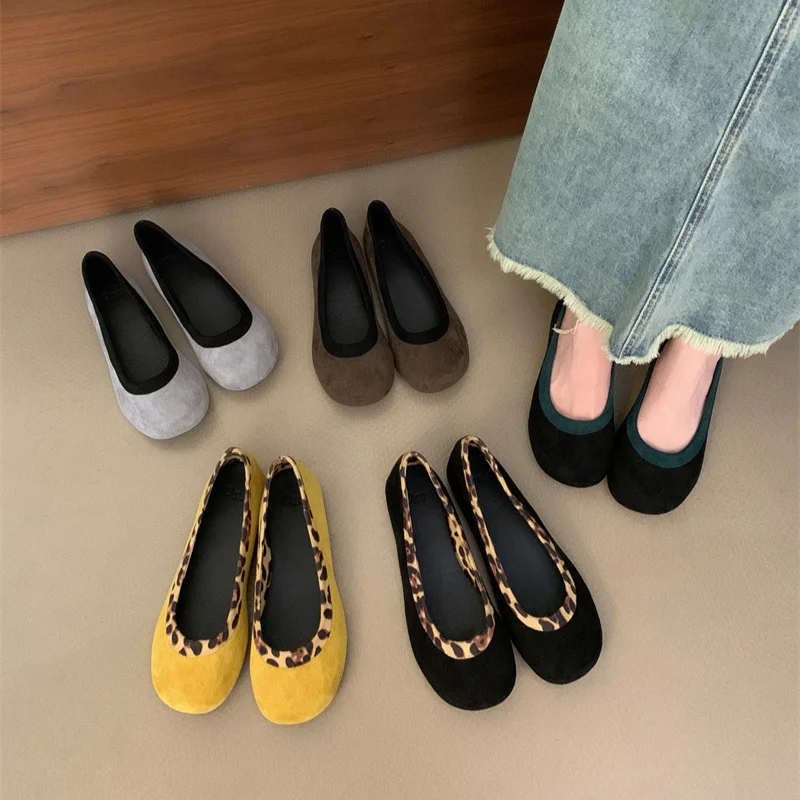 

2024 Autumn Women Flat Shoes Fashion Round Toe Shallow Ladies Dress Mary Jane Shoes Soft Flat Heel Casual Ballerinas